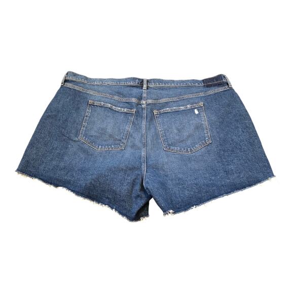 Abercrombie and fitch 4" mom high rise shorts med wash Plus Size 24 New! - Picture 4 of 14